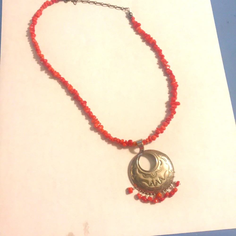 Aztec inspired beaded necklace